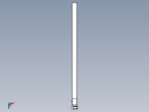 同步带全封闭直线模组TPA-HCB-105D-90-L1950-LU-Y-P20-N3俯视缩略图