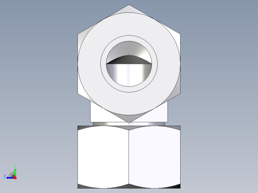 卡套式工业通用硬管接头EO_Swivel_nut_elbow_EW20ZSCF右视缩略图