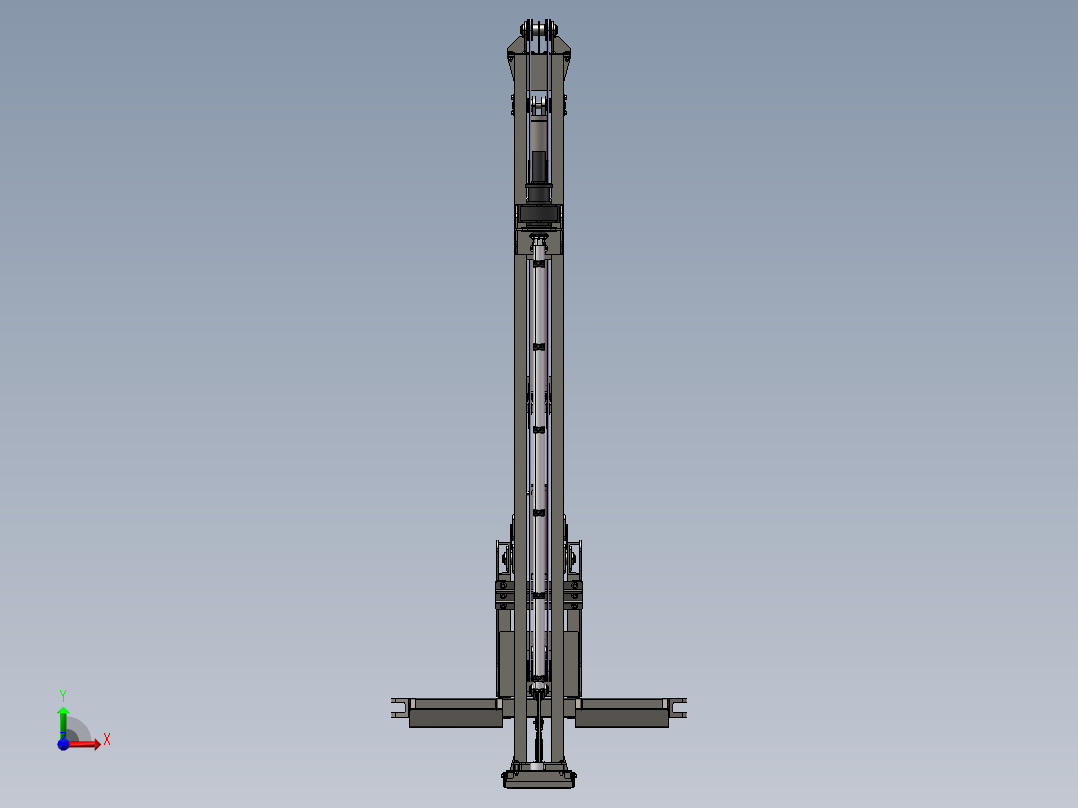 地质分层抽水试验装置前视图