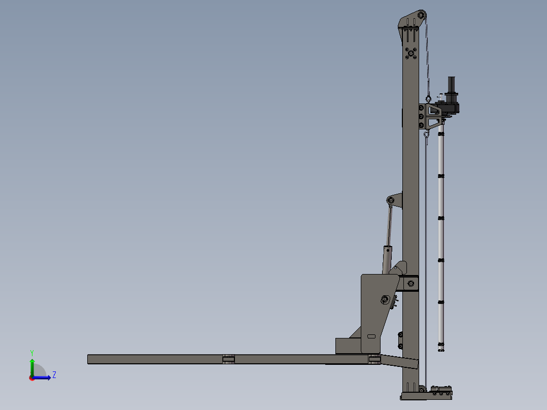 地质分层抽水试验装置左视图
