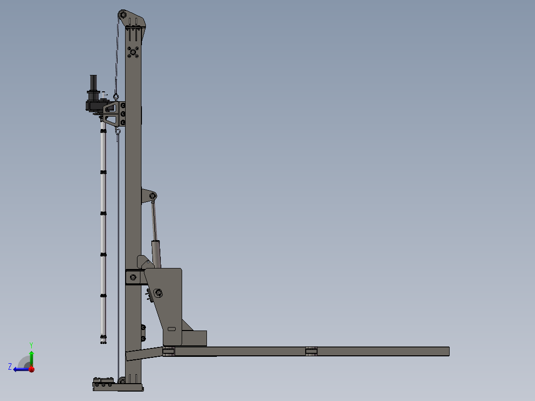 地质分层抽水试验装置右视图