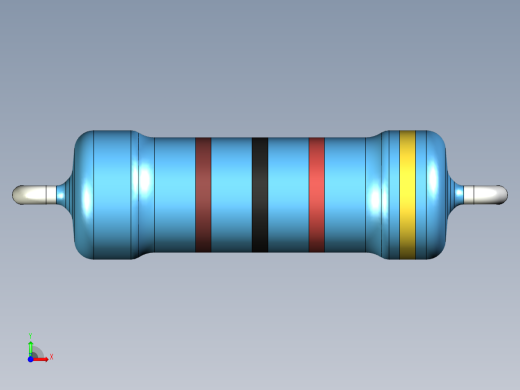 无源元件封装-RES-2W-H-MF前视缩略图