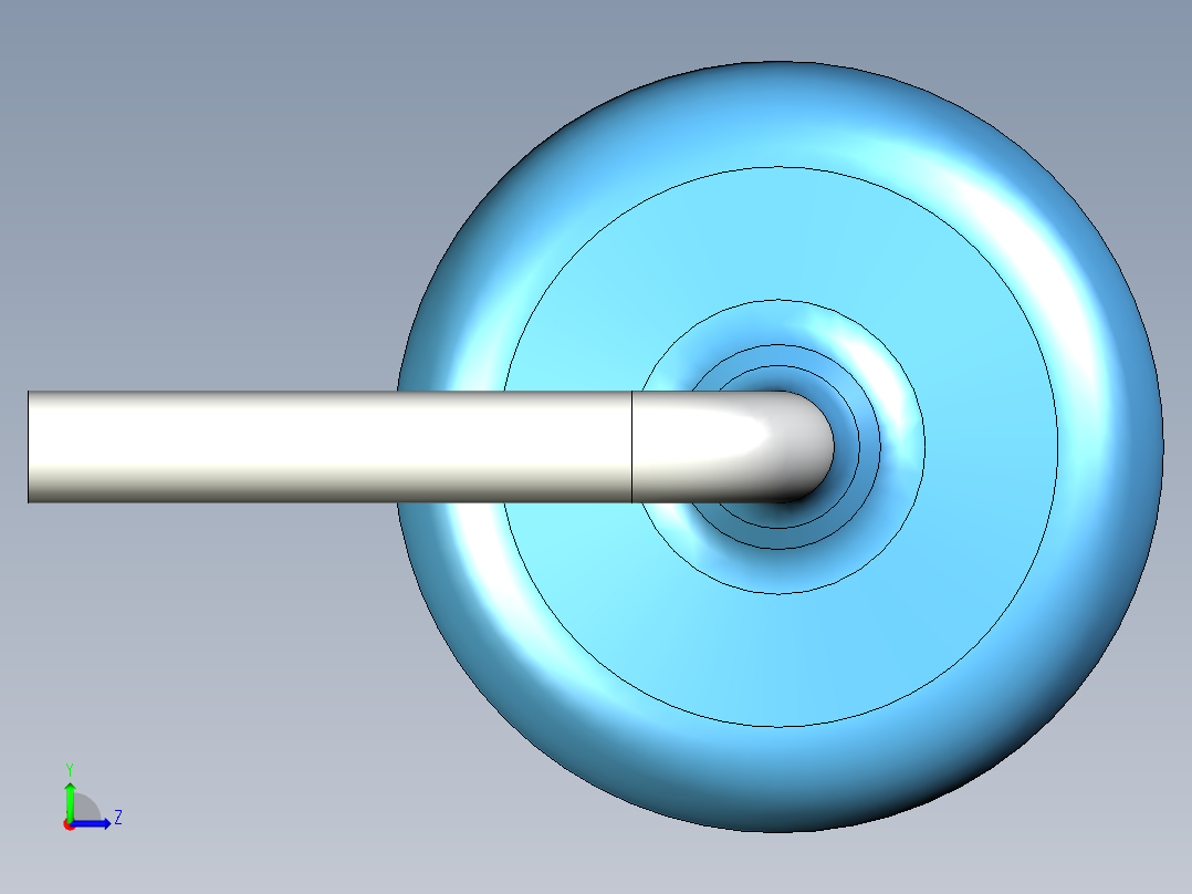 无源元件封装-RES-2W-H-MF左视图