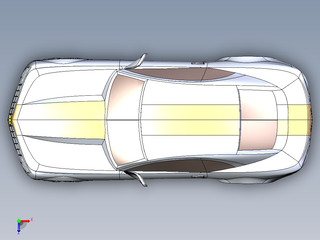 雪佛兰跑车俯视图
