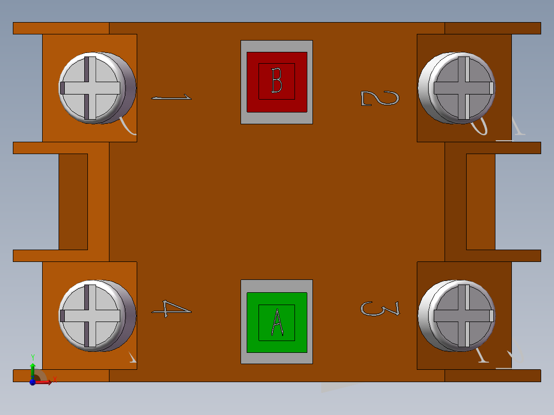 KYN28出线柜 前视图