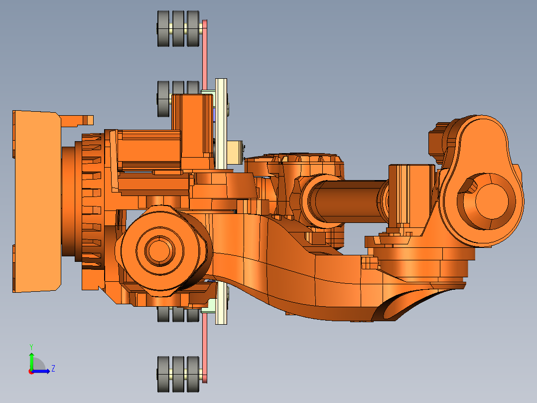 机械臂和末端执行器（工业机器人）CROE2.0.zip左视图