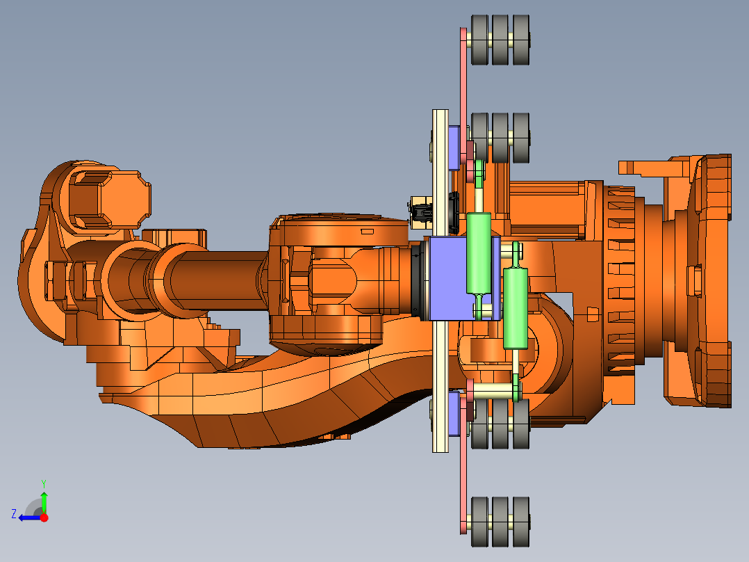 机械臂和末端执行器（工业机器人）CROE2.0.zip右视图