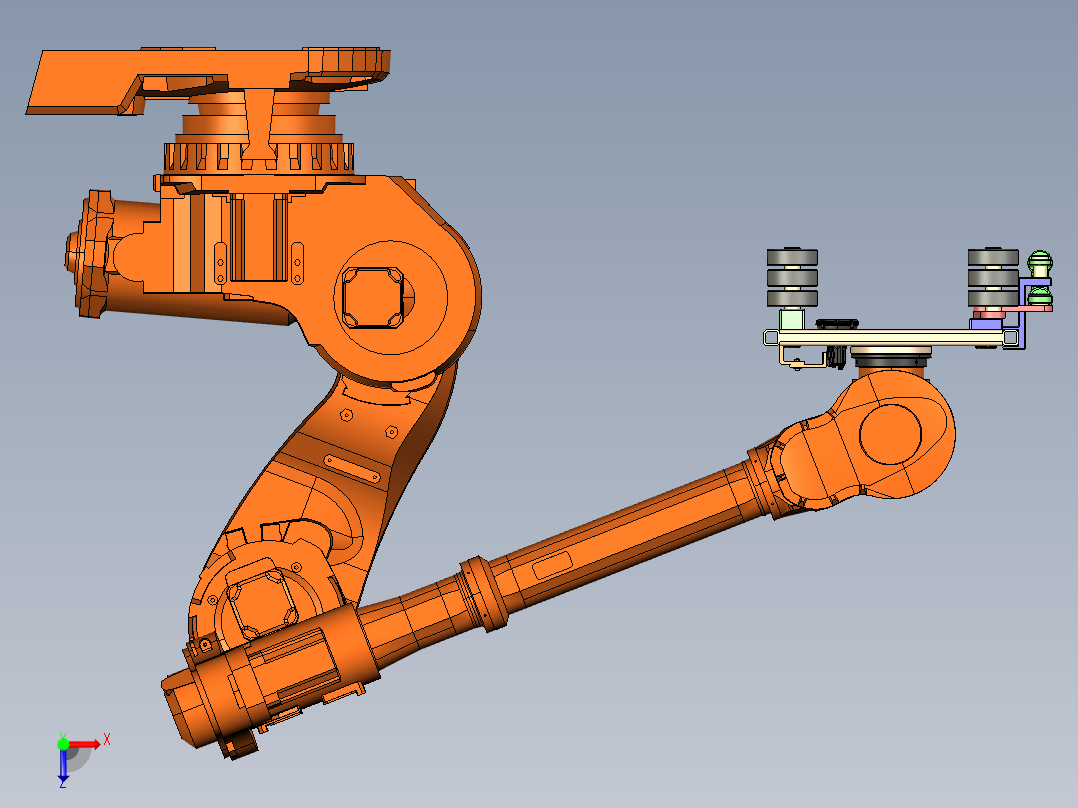 机械臂和末端执行器（工业机器人）CROE2.0.zip俯视图