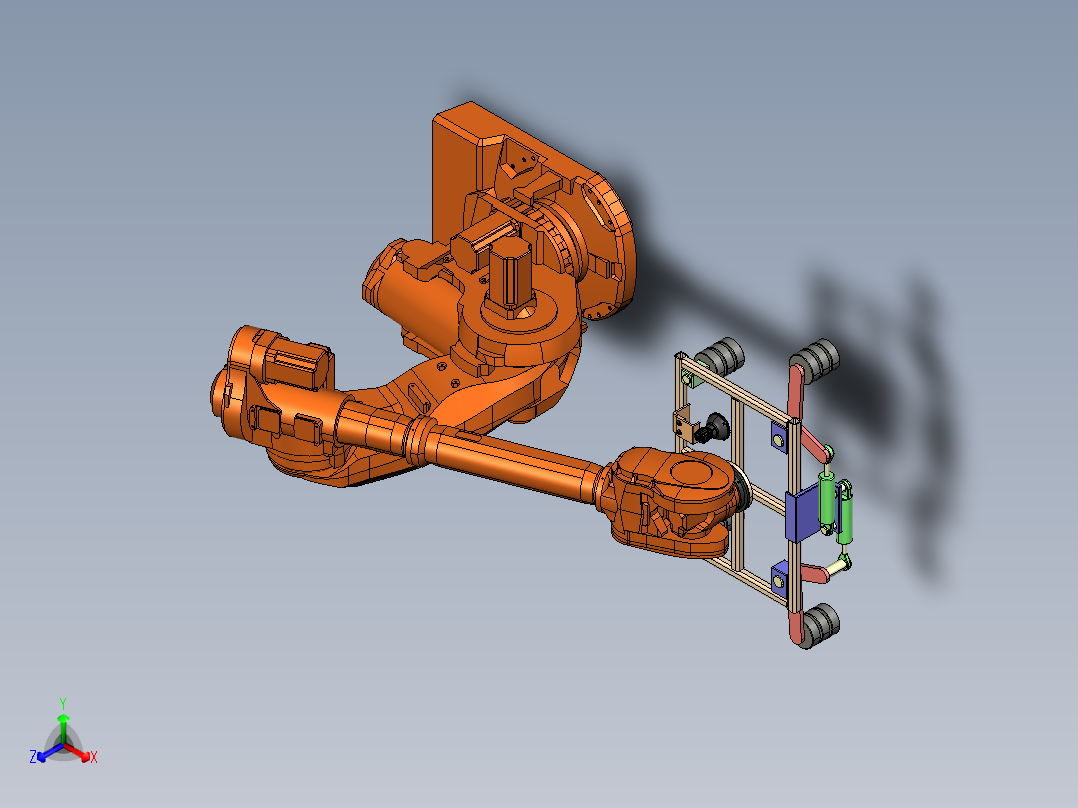 机械臂和末端执行器（工业机器人）CROE2.0.zip正等轴测图