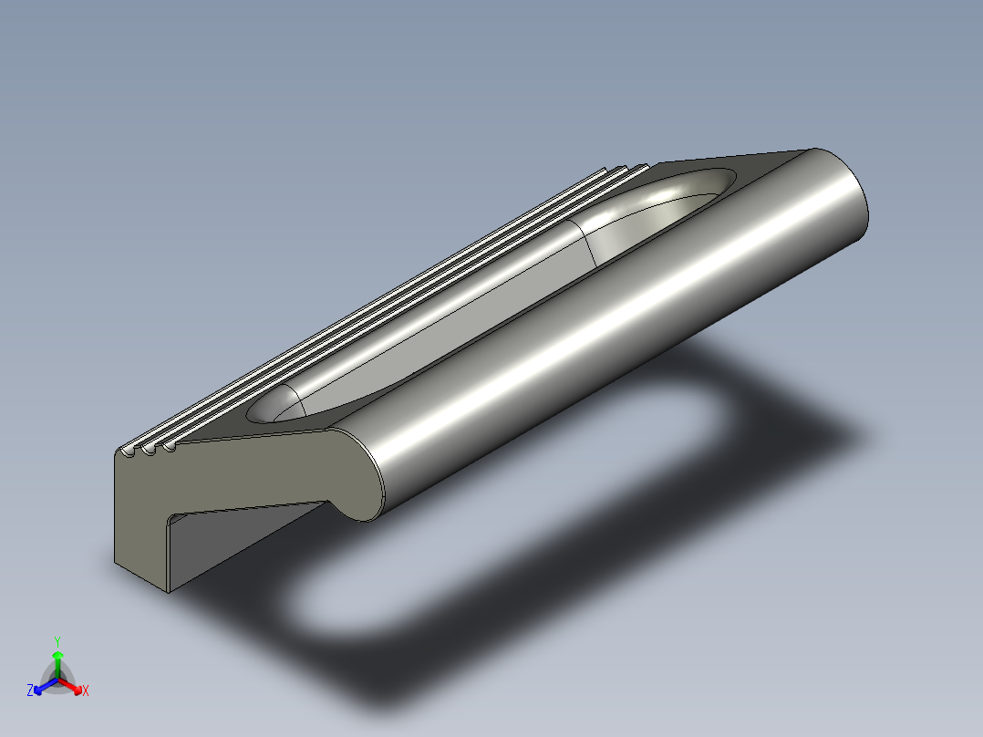 取手(鋁合金)WP-3D多系列多零件图纸模型主视图
