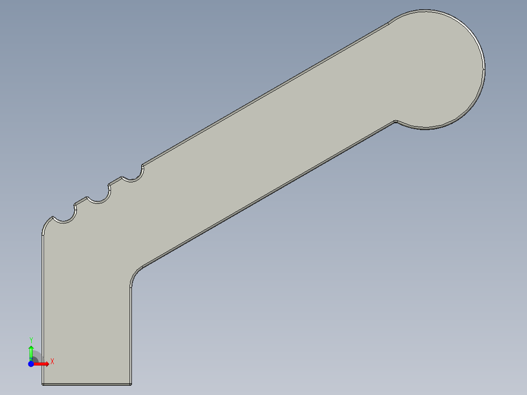 取手(鋁合金)WP-3D多系列多零件图纸模型前视图