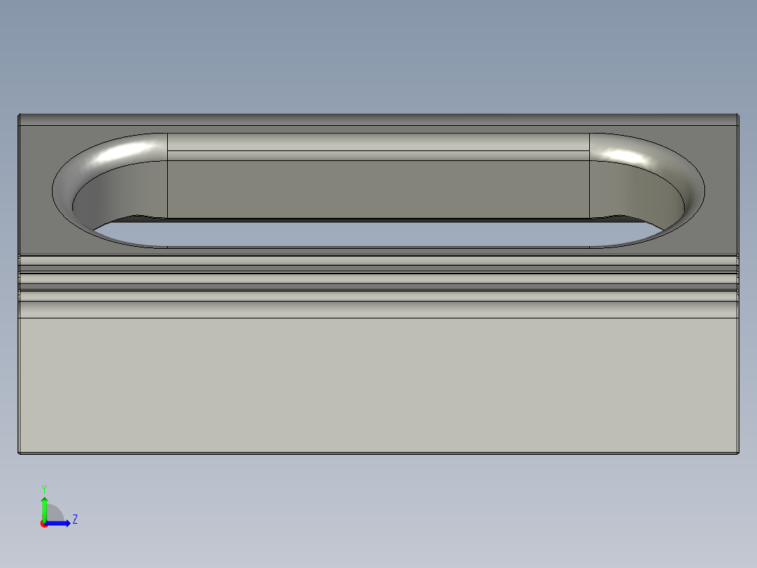 取手(鋁合金)WP-3D多系列多零件图纸模型左视图