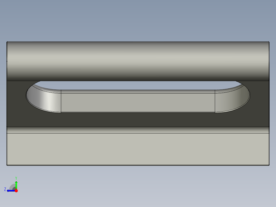 取手(鋁合金)WP-3D多系列多零件图纸模型右视图