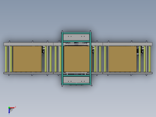 全自动卡板拆堆跺滚筒线设备俯视缩略图