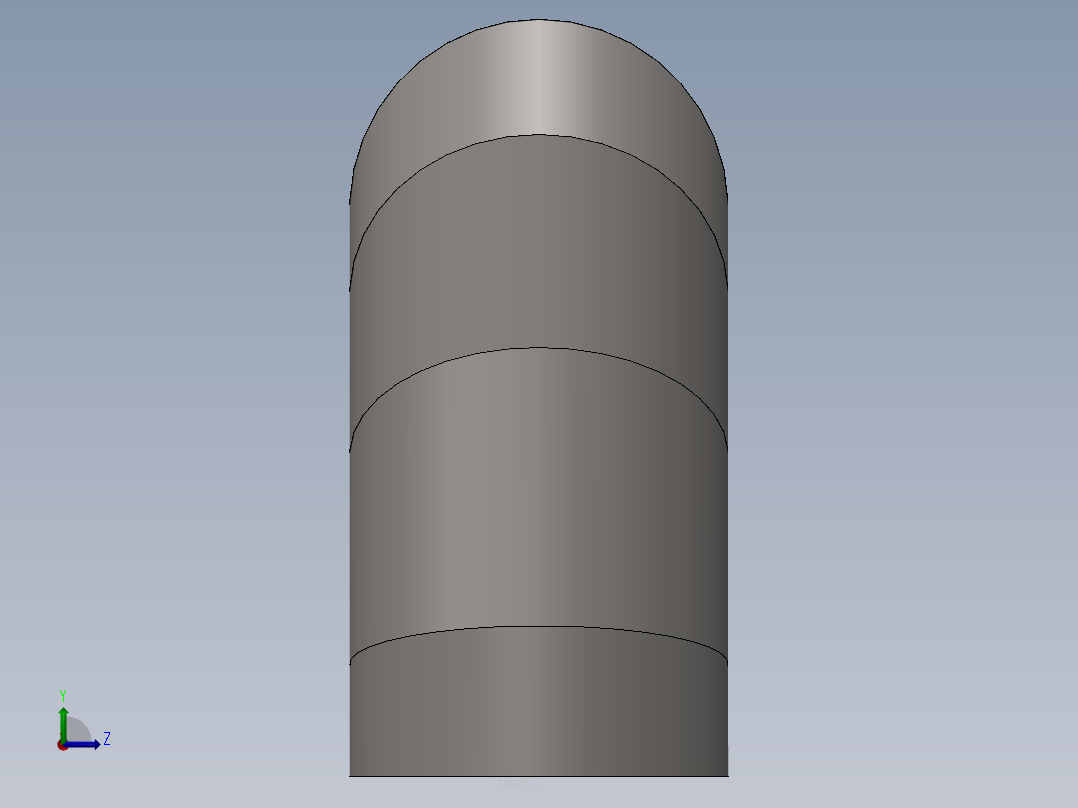 hvac round duct 90deg elbow左视图