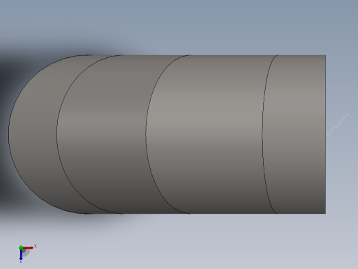 hvac round duct 90deg elbow俯视缩略图