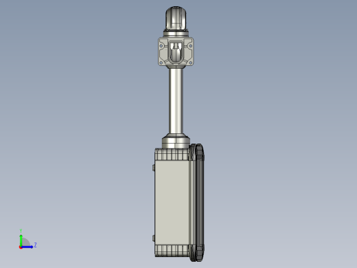向下墙座+中间连接器+转角+箱体连接器+控制箱左视缩略图