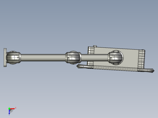 向下墙座+中间连接器+转角+箱体连接器+控制箱俯视缩略图