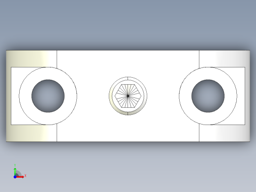 分割定位柱支持座2212-3D多系列多零件图纸模型前视缩略图