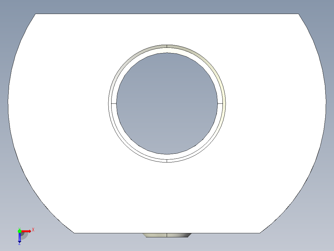 分割定位柱支持座2212-3D多系列多零件图纸模型俯视图