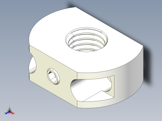 分割定位柱支持座2212-3D多系列多零件图纸模型正等轴测缩略图