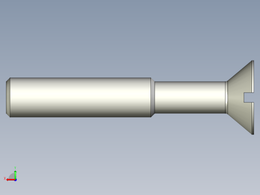 沉头螺钉-Slotted_BOLT-M8-L50_30-15-2x2-40.stp后视缩略图