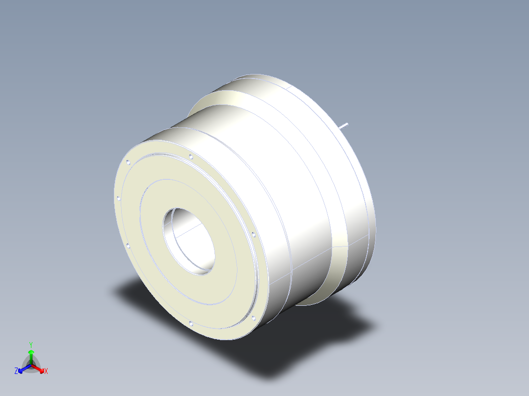 284-200直驱电机正等轴测图