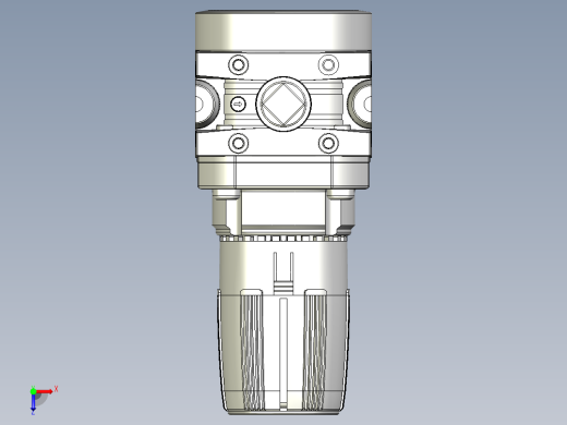 标准手动压力调节器P3X MODUFLEX 轻型 FRL 三联件系统减压阀 - P3XR 系列 (8)俯视缩略图