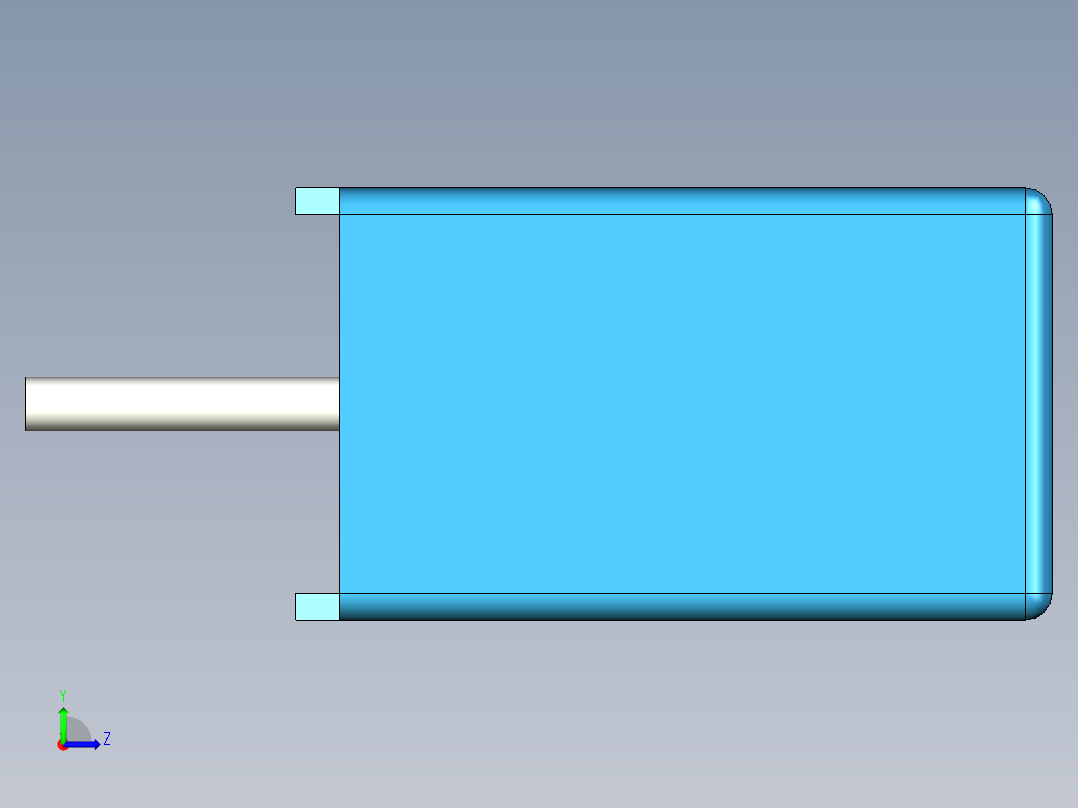 无源元件封装-CAP_BOX_13x4x7_BL左视图