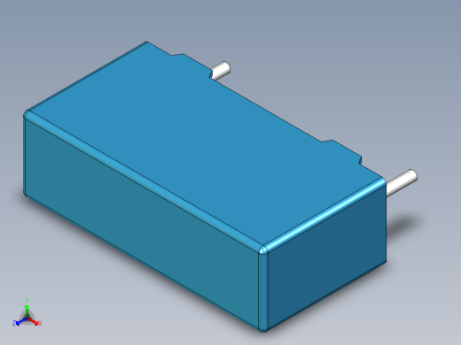 无源元件封装-CAP_BOX_13x4x7_BL正等轴测缩略图