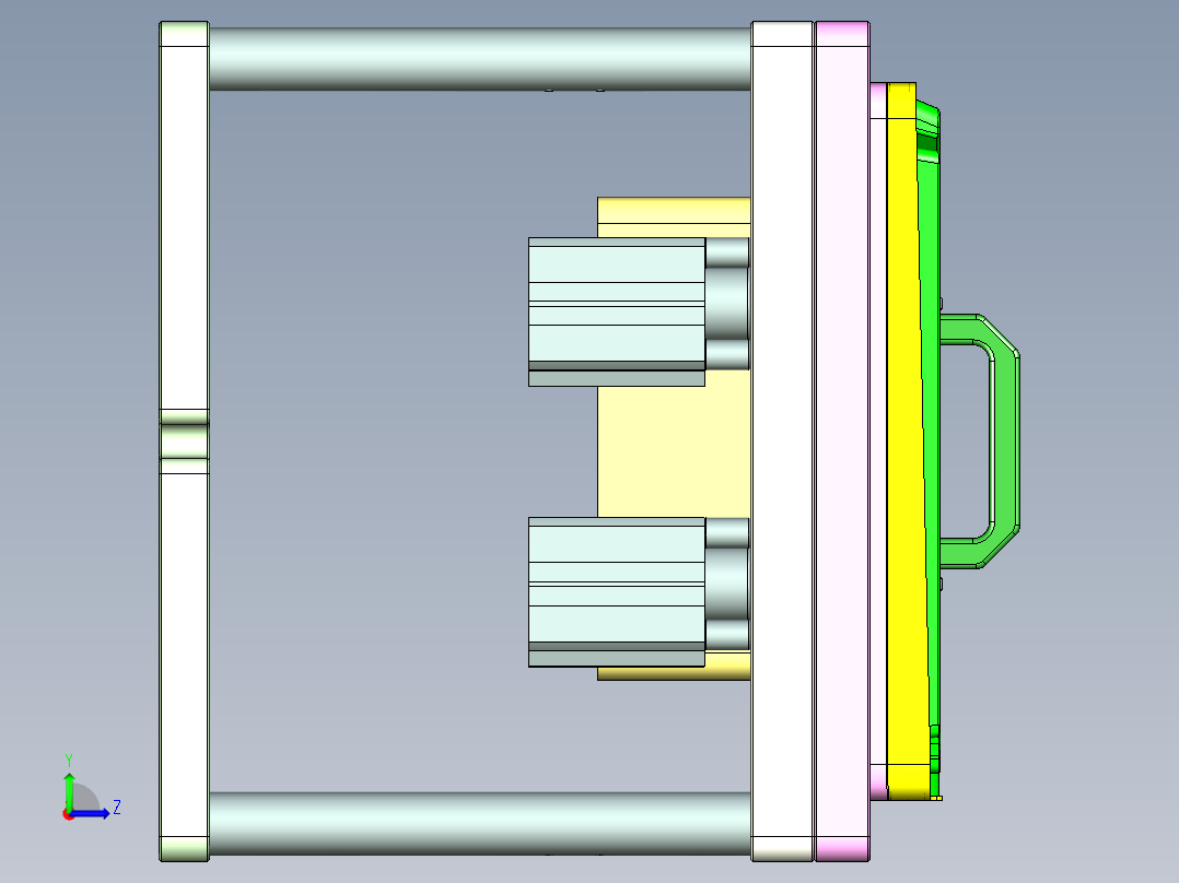 AAPB0-TRIM-笔记本CNC工装夹具三维模型CNC1-0302左视图