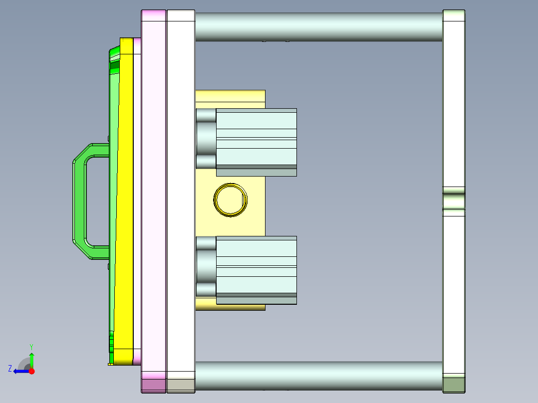 AAPB0-TRIM-笔记本CNC工装夹具三维模型CNC1-0302右视图