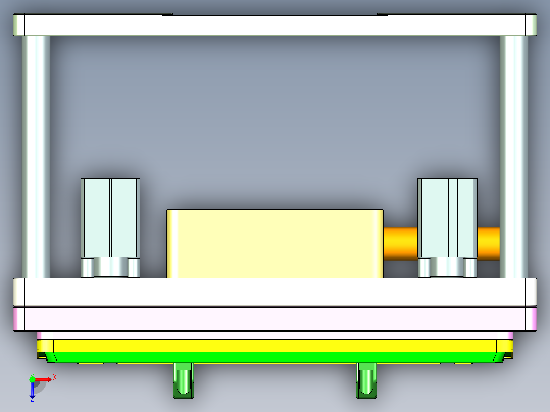 AAPB0-TRIM-笔记本CNC工装夹具三维模型CNC1-0302俯视图
