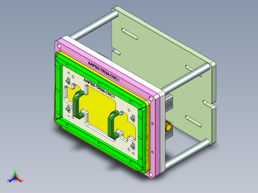 AAPB0-TRIM-笔记本CNC工装夹具三维模型CNC1-0302正等轴测缩略图