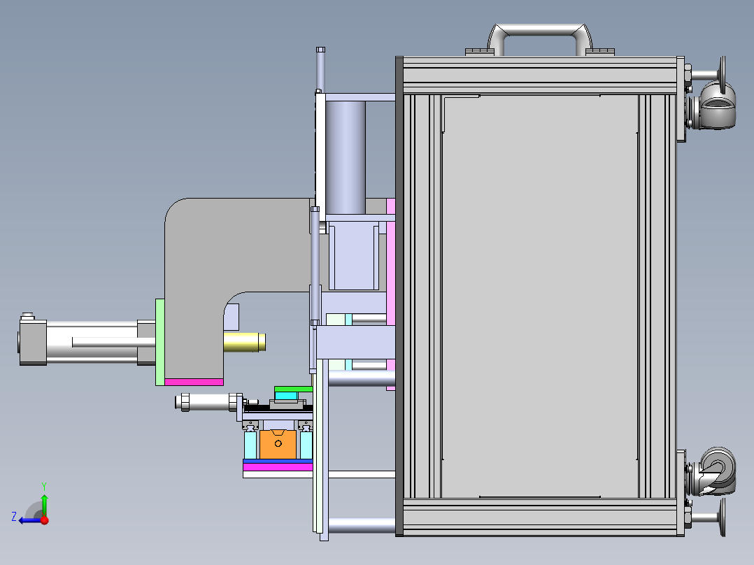汽车凸轮自动化检测设备sw17可编辑右视图