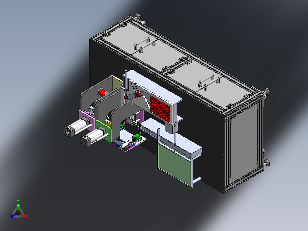 汽车凸轮自动化检测设备sw17可编辑正等轴测图