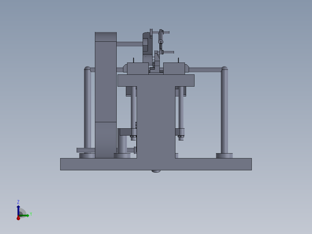 全自动给袋式包装机三维图 二维装配图 部装图 零件图后视图
