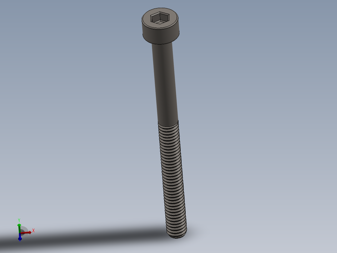 Screw_DIN_912_M2.5x30_A2.SLDPRT公制内六角螺钉主视图