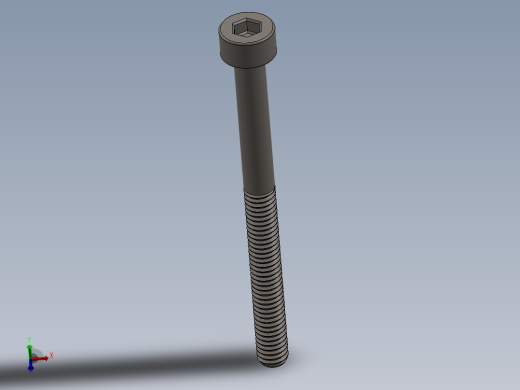 Screw_DIN_912_M2.5x30_A2.SLDPRT公制内六角螺钉