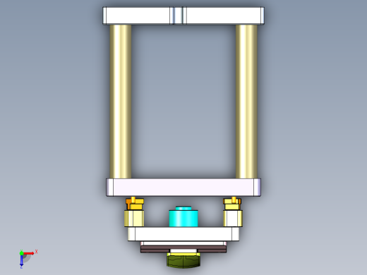 音响后盖铣外观面治具模型俯视缩略图