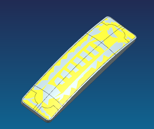 音响后盖铣外观面治具模型