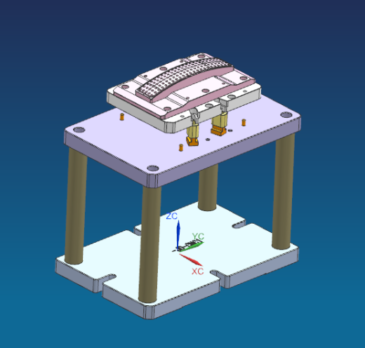 音响后盖铣外观面治具模型缩略图