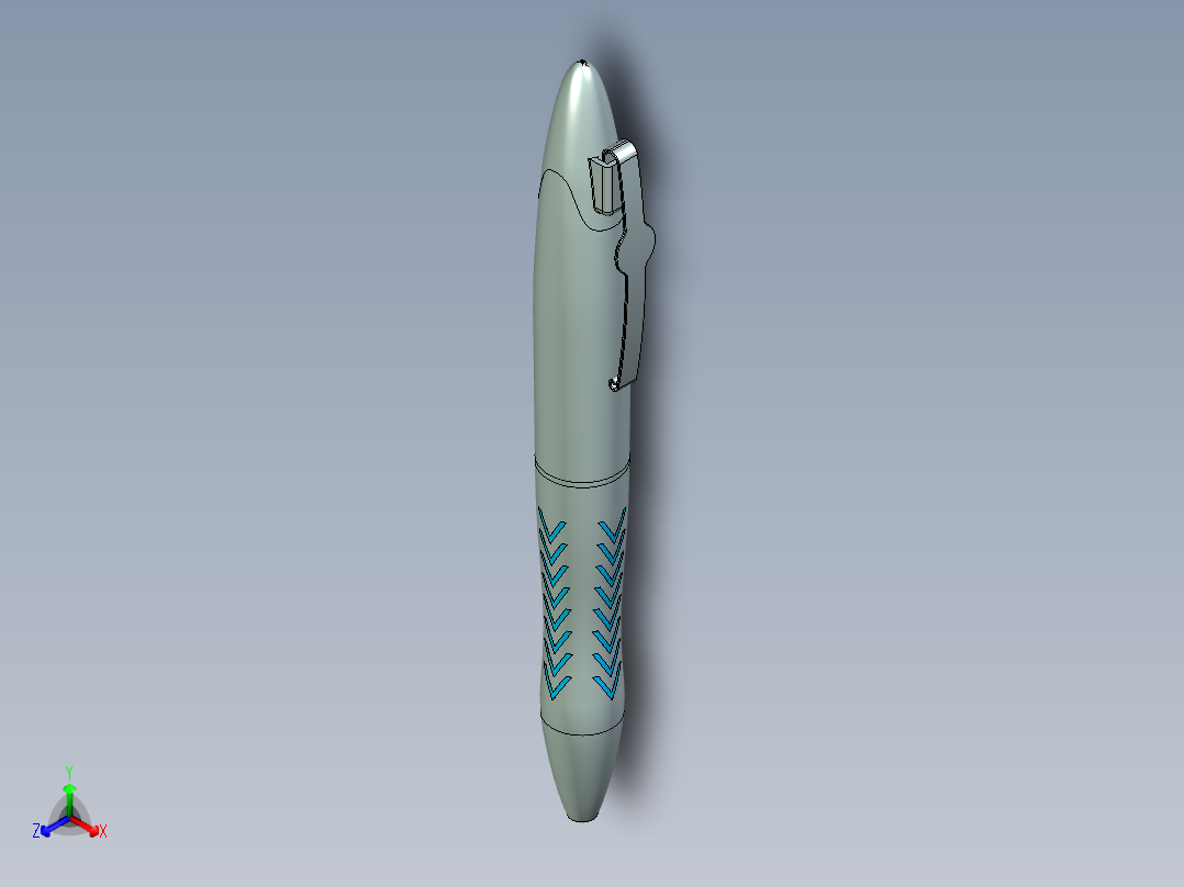 笔、中性笔、铅笔(54)正等轴测图