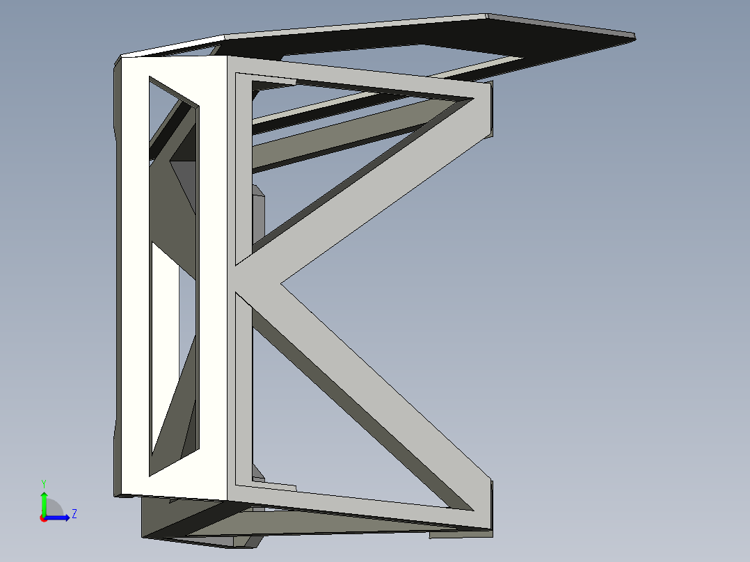 B2005195-2 角度桌面手机支架左视图