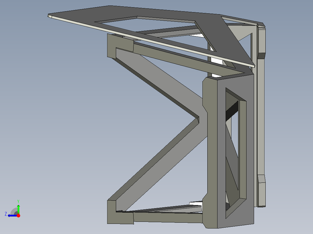 B2005195-2 角度桌面手机支架右视图
