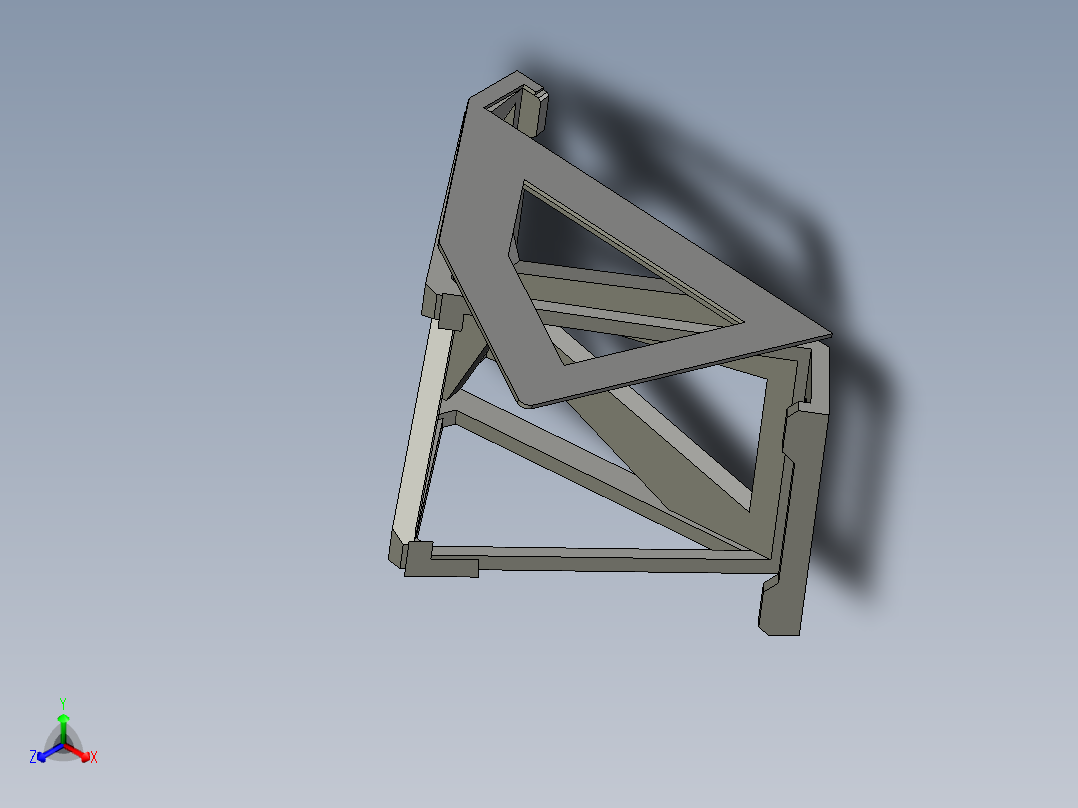 B2005195-2 角度桌面手机支架正等轴测图