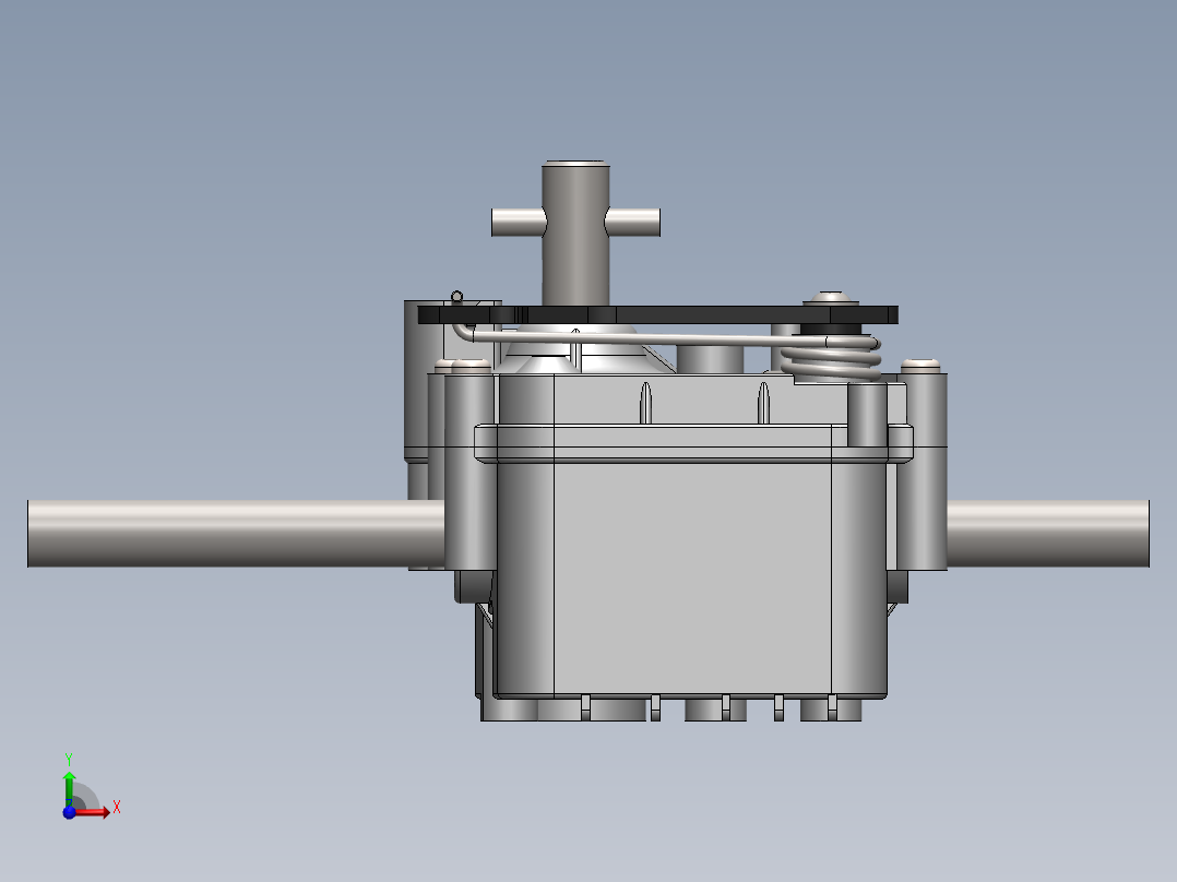 蜗轮蜗杆(12)前视图