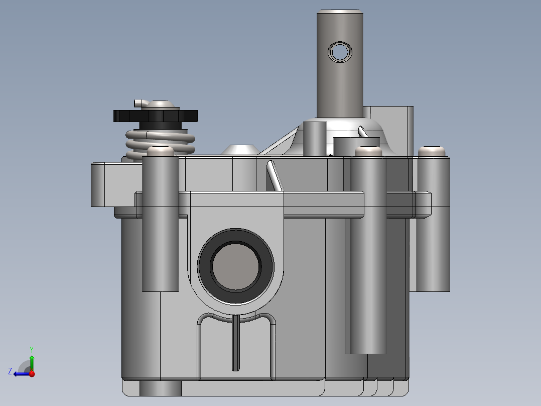 蜗轮蜗杆(12)右视图