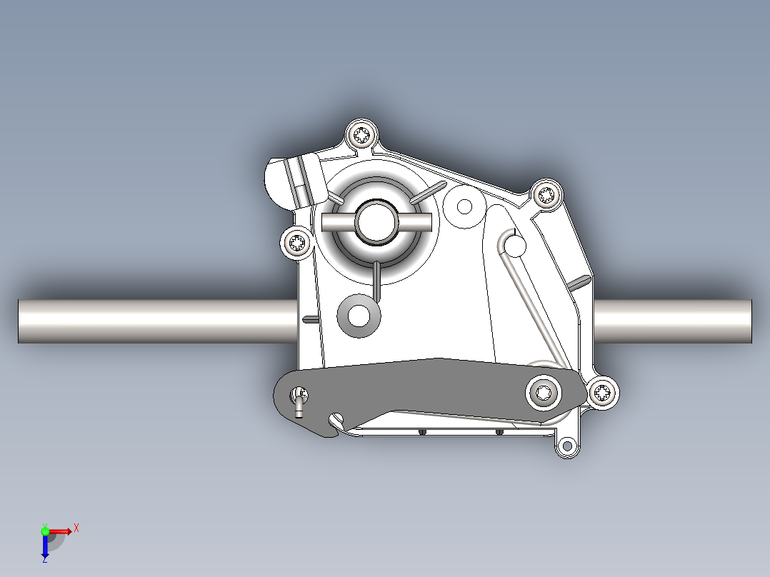 蜗轮蜗杆(12)俯视图