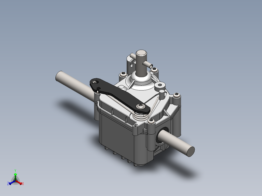 蜗轮蜗杆(12)正等轴测图